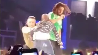 Lil Pump Fan Runs Up On J Cole While Performing On Stage