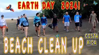 Costa Rica Beach Clean up- Earth Day 2024- Ballena Marine National Park