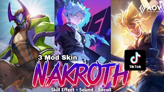 3 Mod Skin Nakroth TikTok | Set.. Set.. PristaiL dulu Bos... | AOV Ver 1.42.1 - Arena Of Valor