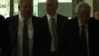 Hastert in Court in Hush-Money Case