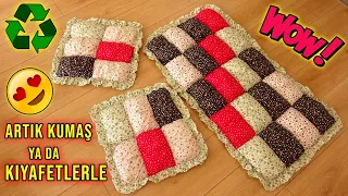 DÜNYANIN EN RAHAT MİNDER TAKIMI! (Pofuduk Fırfırlı Minder Yapımı) Bubble Puff Quilt / DIY / Recycle