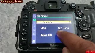 How To change photo name in Dslr Camera !! Nikon camera setting !! How to set dslr camera !! Dslr