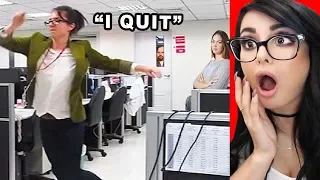 PEOPLE QUITTING THEIR JOB ON CAMERA