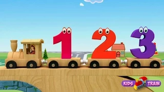 10 Little Numbers song for Children | 3D Train Numbers song