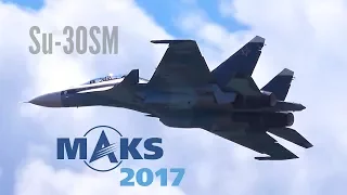 MAKS 2017 - SU-30SM Air combat exhibition - HD 50fps