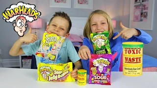 Extreme Sour Candy Review | Warheads Challenge Toxic Waste Super Lemon Japanese Candy