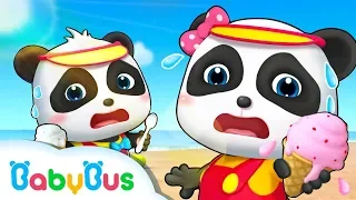 Baby Panda Makes Strawberry Ice Creams | Ice Cream Truck | BabyBus
