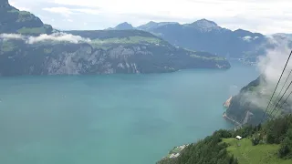 Luftseilbahn Twärrüti - Buggialp Bergfahrt 2020 - cable car Switzerland