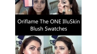 Oriflame The ONE IlluSkin Blush Swatches | IndianBeautyReviewer
