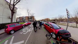 Ruta en patinete eléctrico por el centro de Madrid (Navidad 2020)