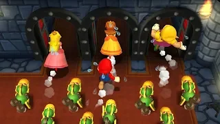 Mario Party 9 Step It Up - Peach vs Mario vs Wario vs Daisy Master Difficulty| Cartoons Mee