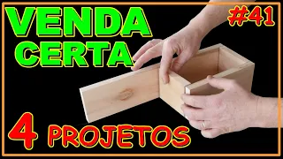 VENDA CERTA COM ESSES 4 PROJETOS DE MARCENARIA (VÍDEO #41) #marcenaria #marcenariacriativa