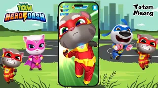 Talking Tom Hero Gold Run Splashy  Tom vs Neon Angela vs Deputy Hank