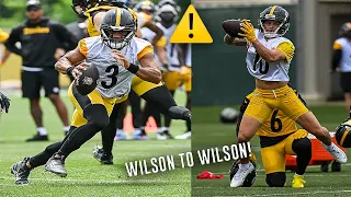 Russell Wilson ➡️ Roman Wilson Connection 👀🔥 Steelers OTA Day 2 Highlights