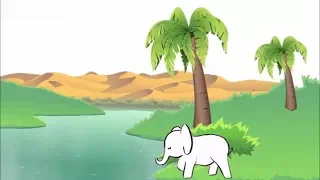 Детская песенка о безграмотном слонёнке (мультклип)