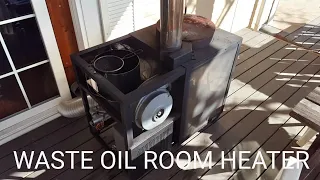 ROOM HEATER DETAIL   HOME MADE WASTE OIL HEATER BURNER#waste #oil #heater #burner