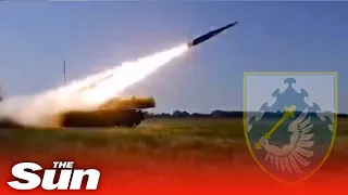 Ukrainian missile blows Russian combat drone out the sky in one hit