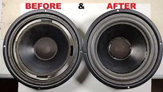 Speaker rubber foam ring replacement and dust cap recovery