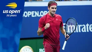 Roger Federer Cruises to Victory in R1 of the 2018 US Open