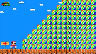 Can Mario Collect 999 item Blocks Rainbow in New Super Mario Bros Wii?