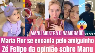 Maria Flor se encanta pelo amigo 😍 Zé Felipe fala sobre Manu😱 Maria Flor e Maria Alice fazem amizade