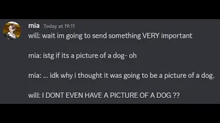 I DONT EVEN HAVE A PICTURE OF A DOG ??