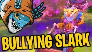 Techies Bullies Slark - DotA 2 Funny Moments