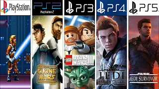 STAR WARS PlayStation Evolution PS1 - PS5  #evolutiongame #gamehistory