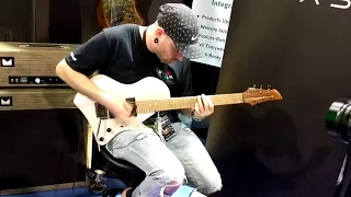 Aaron Marshall of Intervals Playing at the Abasi Guitars Booth Namm 2018 Part 2