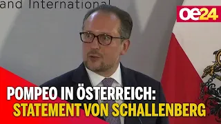 Pompeo in Österreich: Statement von Schallenberg