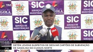 SIC detém jovens suspeitos de desviar cartões de subvenção de gasolina no Cuanza-Norte