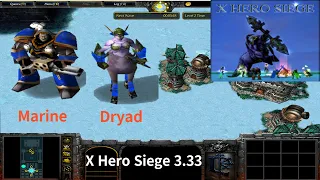 X Hero Siege 3.33, Marine & Drayd Extreme, Level 4 Impossible ,8 ways Dual Hero