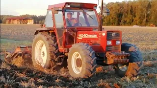 Lavorazione terreno #31 con NEW HOLLAND 110-90 FiatAgri e Ripper Pegoraro - Tractor Plowing - जुताई