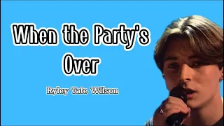 When the Party's Over - Ryley Tate Wilson (Lyrics) The Voice #youtube   #lyrics #thevoice