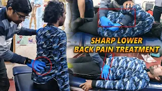 Sharp lower back pain treatment || Slipped disc || #DrRajneeshkant ||
