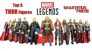 TOP 5 Marvel Legends THOR Marvel Studios MCU Chris Hemsworth Hasbro Action Figure Ranking