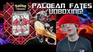 Pokémon TCG Paldean Fates Charizard Tin Unboxing! (Feat. Slicky C and The Beaded Bug)