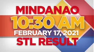 STL MINDANAO Result Today 10:30AM February 17, 2021 STL Pares Swer2 Swer3 Swer4