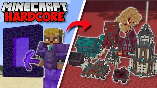 I Built A NETHER CITY in Minecraft 1.19 Hardcore (#49)