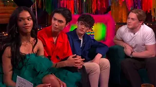 heartstopper | kit connor, joe locke, william gao, and yasmin finney at joe lycett's big pride party