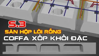 Sàn phẳng (lõi hộp xốp vượt nhịp lớn) ✅ Thiết kế, thi công sàn VRO