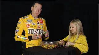 Can Kyle Busch count Skittles faster than NASCAR's kid reporter?