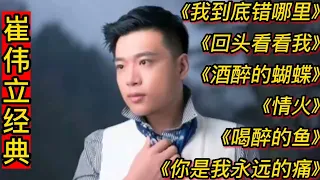 崔伟立经典歌曲《我到底错哪里》《回头看看我》《酒醉的蝴蝶》等