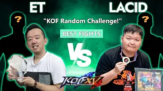 KOFXV 🎰 ET (Hinako, 2 Random) vs LACID (Leona, 2 Random) - Best Fights KOF