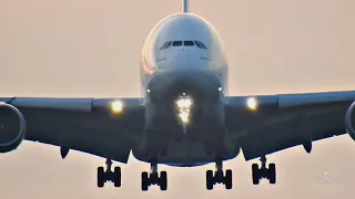 Гигант Airbus А380 Emirates еще одна посадка в Домодедово