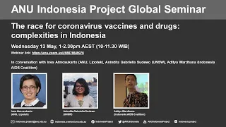 The race for coronavirus vaccines and drugs: complexities in Indonesia