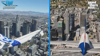 GTA 5 vs Microsoft Flight Simulator 2020 - Los Santos / Los Angeles