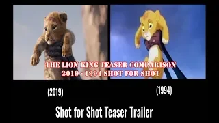 The Lion King Teaser Comparison 2019, 1994 Shot for Shot