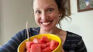 ASMR - Eating Watermelon - Ramble