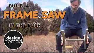 Frame saw build in the bush